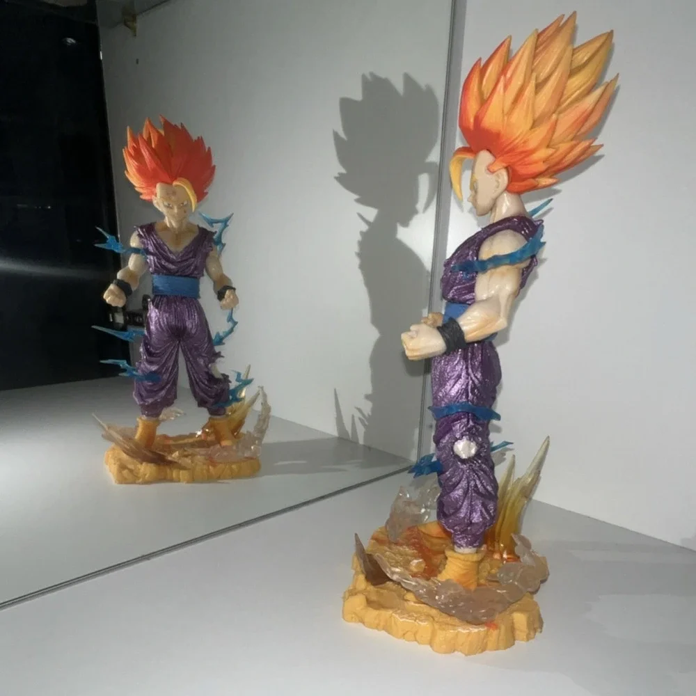 13N13-1/ Dragon Ball Z Gohan‎ Anime Figure Statue Purple Outfit Red Hair